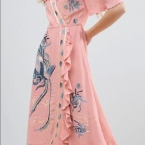 ASOS embroidery dress